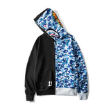 Aape Hoodie Men's Color Matching Camouflage Coat Casual Thin Hoodie