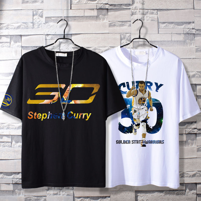 Basketball Sports T Shirt Basketball Clothes Short Sleeve Men'S Loose Student Trendy Curry No. 30 Youth Casual T-Shirt