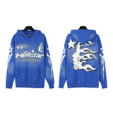 Mens trendy Hoodie & Pants Wash Water Make Old Hoodies Sweater Trousers