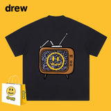 Drew T Shirts Lightning Print Cotton T-shirt