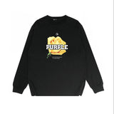 Purple Brand Long Sleeve T-Shirt Fashion Loose Long Sleeve Top