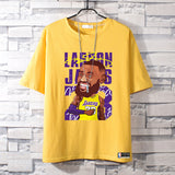 Basketball Sports T Shirt Kobe Short-Sleeved T-Shirt Men'S Cotton Student Korean Style Able Leisure Sports