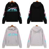 Mens trendy Hoodie gradual change color print hoodie fall loose sweater