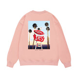 Purple Brand Sweatshirt Loose Crew Neck Sweater