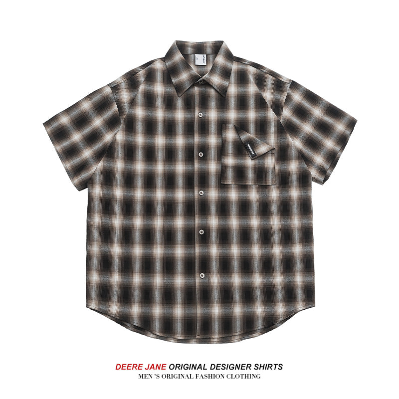 Men Shirts Short-Sleeved Shirt Men's Summer Loose Shirt Casual