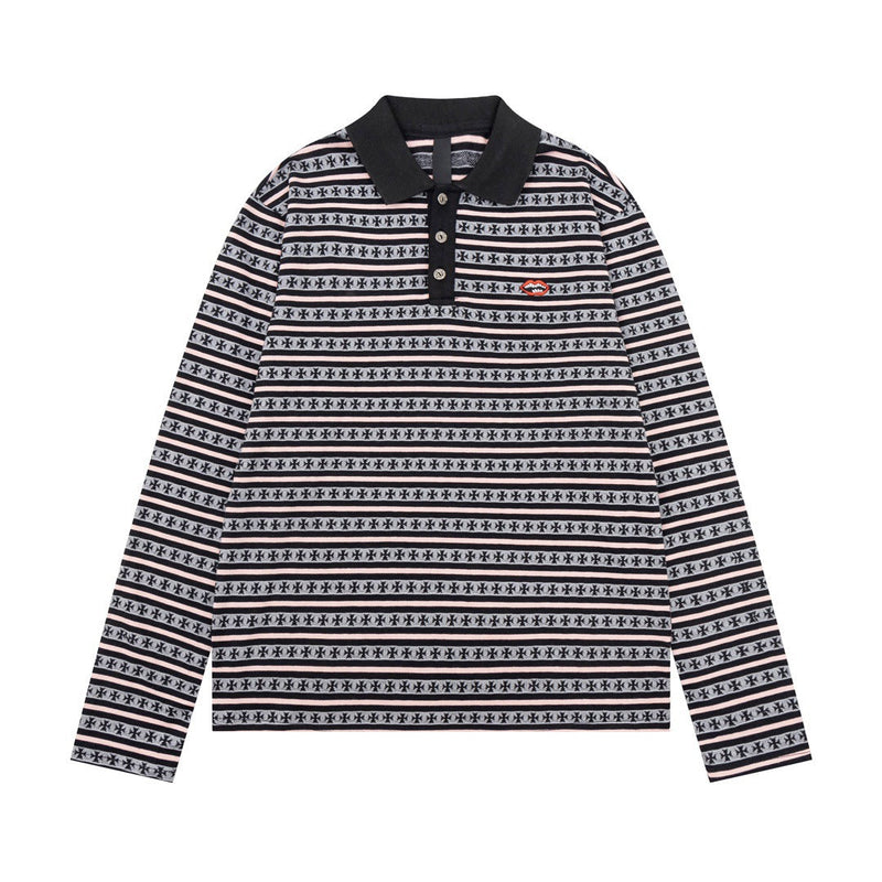 Chh Chrome Heart Long Sleeve Shirt Fashion Loose Long Sleeve Shirt