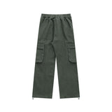 Men Jeans Straight Wide Leg Cargo Pants Jeans