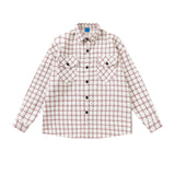 MIJKO Mens Jacket Loose Checked Jacket