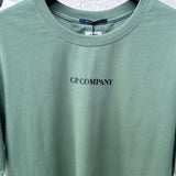 Cp Company T Shirts Embroidery Casual Crew Neck Short Sleeves