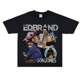 Film Star T Shirt Loose American Retro Heavy round Neck Street T-shirt for Men and Women