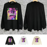 Purple Brand Long Sleeve T-Shirt Fashion Loose Long Sleeve Top