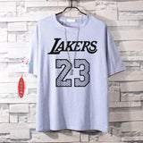 Basketball Sports T Shirt James No. 23 Kobe Short-Sleeved T-Shirt Men'S Loose
