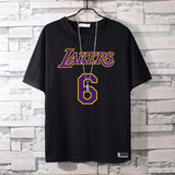 Basketball Sports T Shirt James No. 6 Basketball Sports Student Loose Short Sleeve T-Shirt