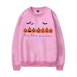 Happy Halloween Pumpkins Tis The Season Print Sweatshirts