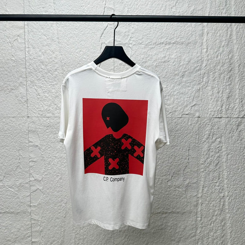 Cp Company T Shirts Summer Crew Neck Casual Cotton Short Sleeves