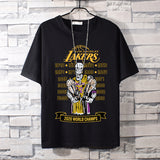 Basketball Sports T Shirt Lakers Memorial Kobe Short Sleeve T-Shirt Men'S Loose