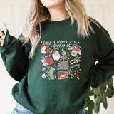 Retro Christmas Sweatshirt Aesthetic Claus