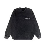 Purple Brand Distressed Long Sleeve Shirt Fashion Distressed Loose Long-sleeved Top