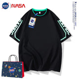 Nasa T Shirt Cotton Short-Sleeved T-Shirt Men'S Summer Loose Casual