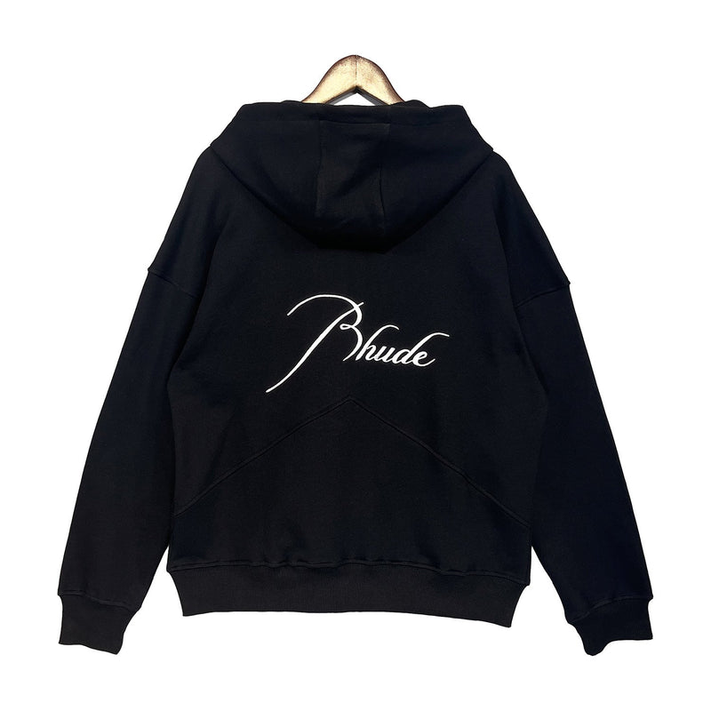 Rhude Hoodie Autumn Cardigan Coat Embroidered Hoodie