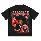 21 Savage T Shirts Loose Distressed T-shirts