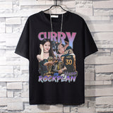 Basketball Sports T Shirt Curry Basketball Sports Loose Student All-Match Short-Sleeved T-Shirt Men