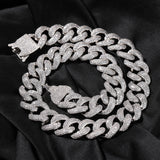 Chains spring buckle four rows full of diamonds