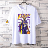 Basketball Sports T Shirt Nba Basketball Clothes James Kobe Cotton Short-Sleeved T-Shirt Men'S Loose