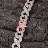 Chains Hip Hop Pentagram Cuban Chain Sense Zircon Clavicle Chain St. Valentine's