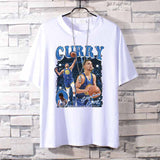 Basketball Sports T Shirt Loose-Fitting Pure Cotton Short Sleeves T-Shirt Male Student All-Match Warrior Curry