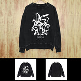 Purple Brand Distressed Sweatshirt Retro Vintage Crew Neck Sweater