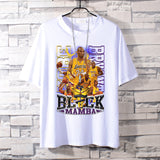 Basketball Sports T Shirt Pure Cotton Loose Short Sleeve T-Shirt Men'S Lakers Kobe Basketball Sports Half Sleeve Clothes