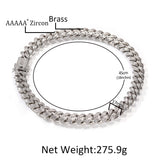 Chains Hip Hop Zircon 18mmT Square Cuban Chain Spectrum Royalty