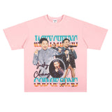 Film Star T Shirt Hong Kong God of Song Zhang Xueyou Printed Loose Street T-shirt