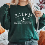 Salem Massachusetts Crewneck Halloween Sweatshirt Salem