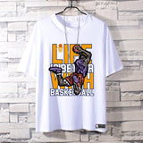 Basketball Sports T Shirt Kobe Short-Sleeved T-Shirt Men'S Cotton Student Korean Style Able Leisure Sports