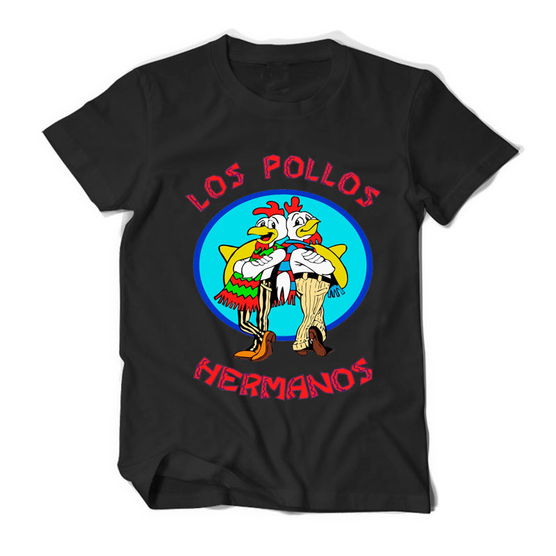 Heisenberg T Shirt Short-Sleeved T-shirt Men's round Neck Clothes