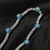 Chains Hip Hop 5mm Tennis Chain Copper with Zircon St. Valentine's Spectrum