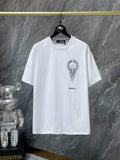 Chh Chrome Hearts T Shirts Sanskrit Casual Loose Short Sleeve T-Shirt