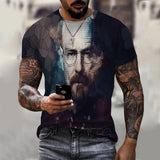 Heisenberg T Shirt T-Shirt Deadly Poison Artist Printed Round Neck Short Sleeve Sports