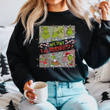 Printed Women's Crew Neck Long Sleeve Sweater Christmas