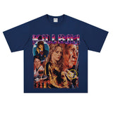 Film Star T Shirt Classic Movie Kill Bill Short Sleeve Loose Street Printed T-shirt Men and Women