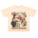 Film Star T Shirt Movie Loyal Dog Eight Male Printed Loose Street Cotton American T-shirt