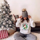 Colored Dead Inside But Jolly Af Christmas Saweatshirt