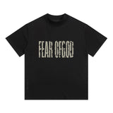 Fog Essentials T Shirts Spring/Summer FOG Letter Pattern Crew Neck