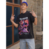 Film Star T Shirt Movie Halloween Trendy Cotton Short Sleeve Loose round Neck T-shirt for Men and Women