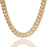 Chains Hip Hop Zircon Necklace Zirconium Stitching Cuban Necklace St. Valentine's Spectrum