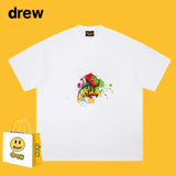 Drew T Shirts Loose Graffiti Printing