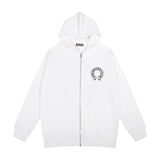 CHH Chrome Heart Hoodie Croix Sweater Diablo Cross Embroidered Zipper