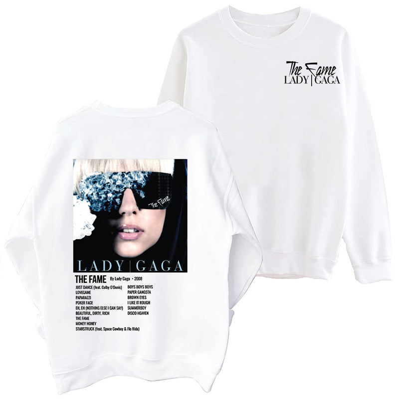 The Fame Lady Gaga Sweatshirt Harajuku Round Neck Long